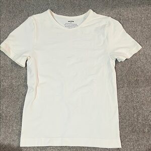 SKIMS Cream Crew Neck Top